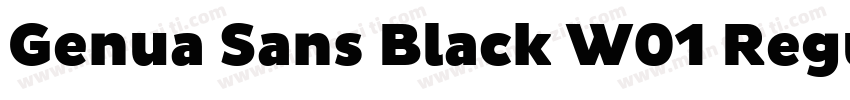 Genua Sans Black W01 Regular字体转换
